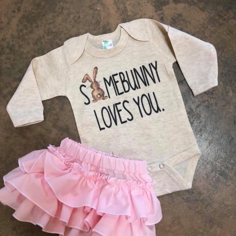 Some Bunny Loves you Long Sleeve Onesie